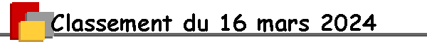 Classement du 16 mars 2024