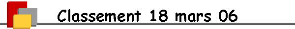 Classement 18 mars 06