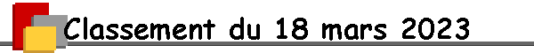 Classement du 18 mars 2023